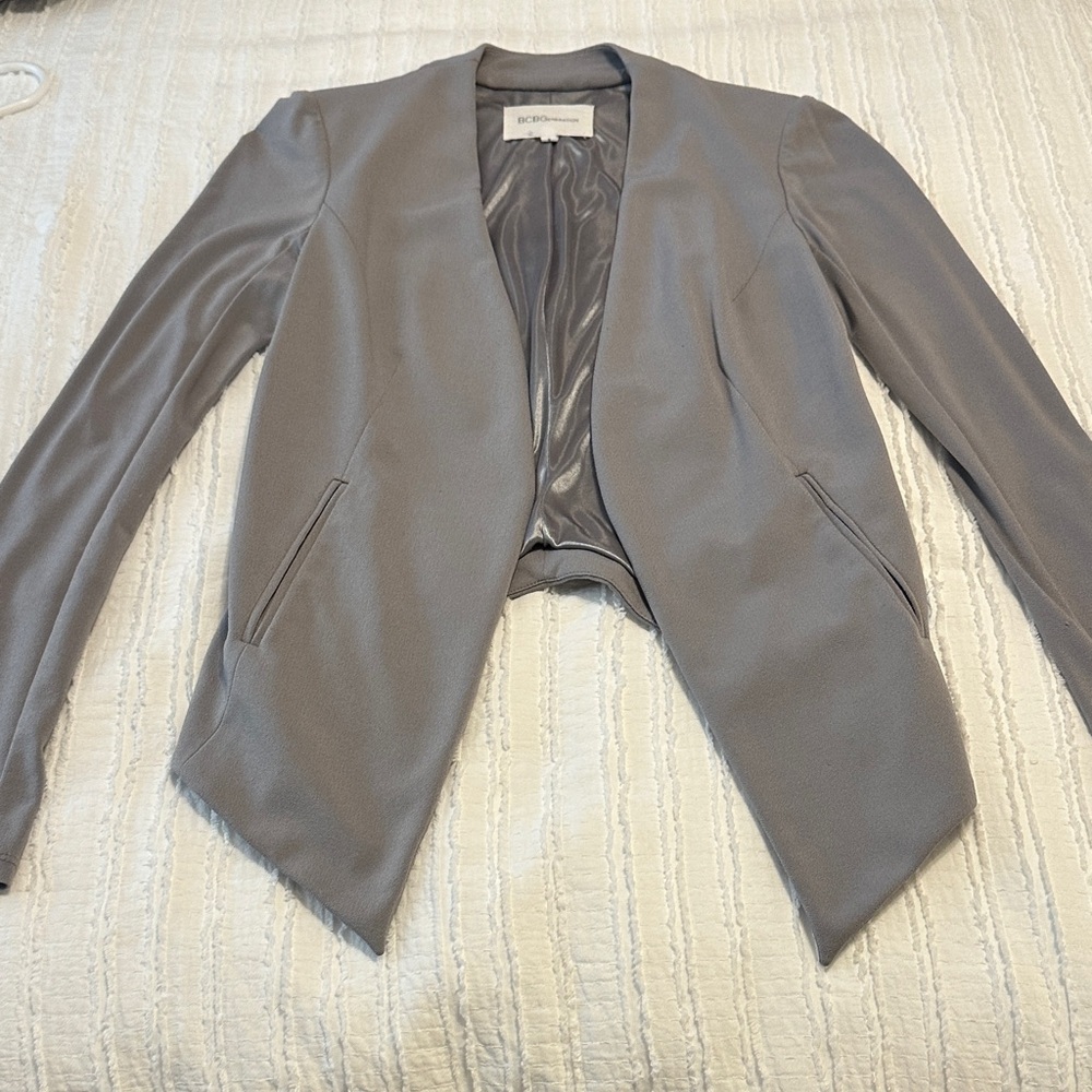 BCBGeneration Light Gray Women's Blazer